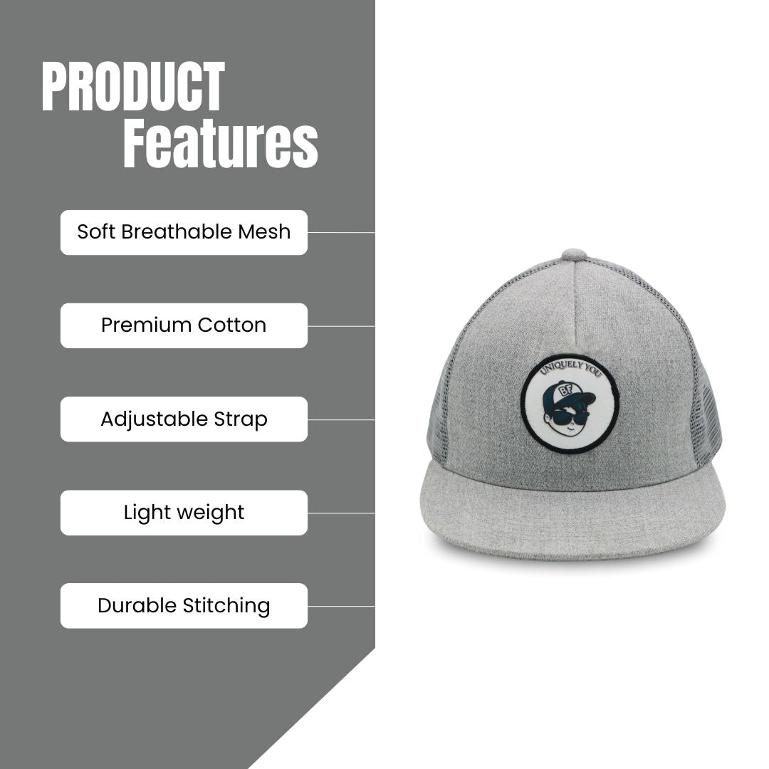 Grey Trucker Cotton