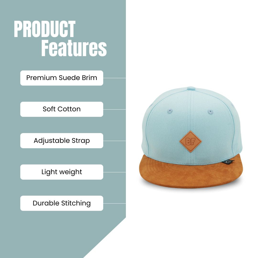 Powderblue Snapback Suede