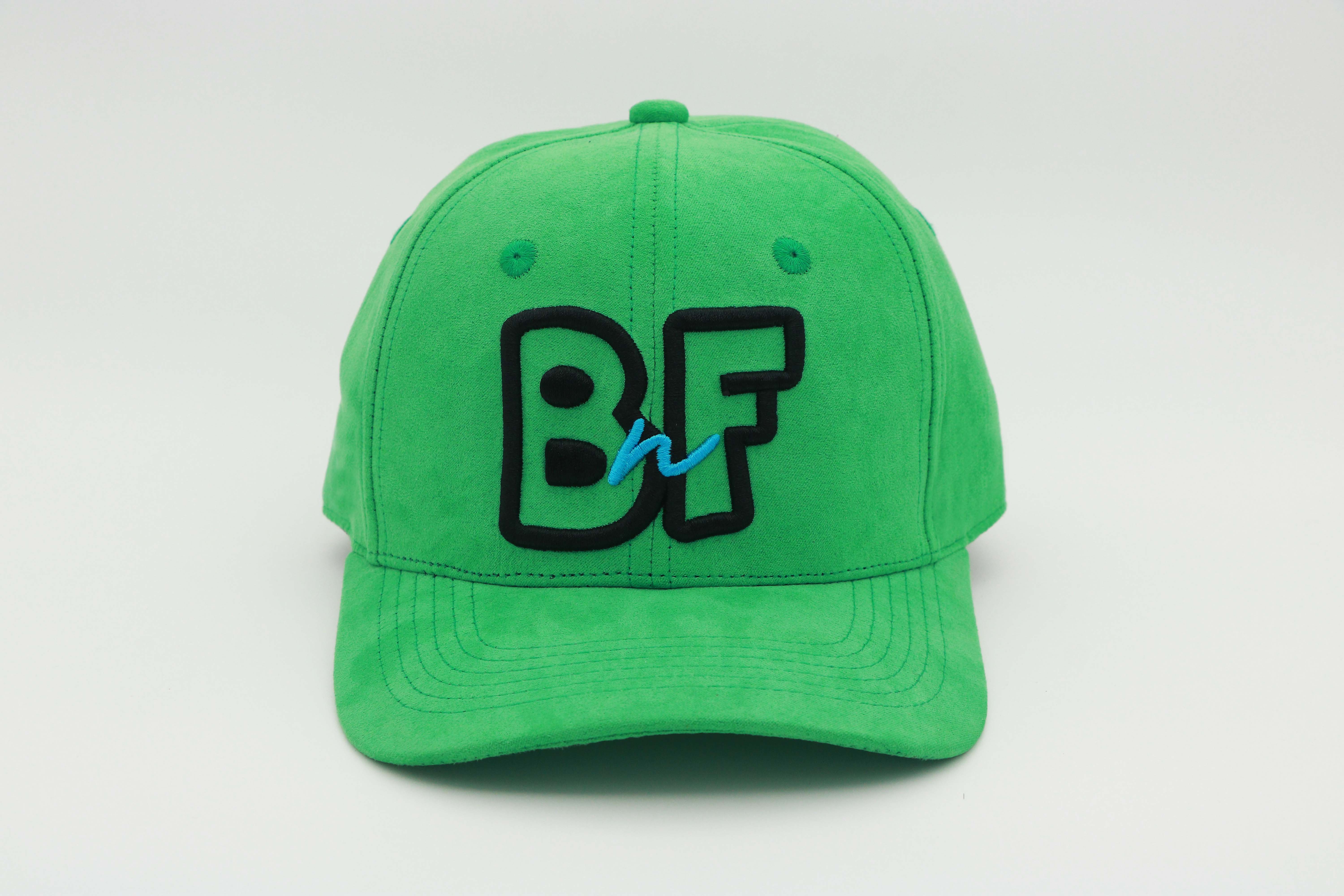 Premium Suede Baseball Cap in Green Lightweight BnF Studio